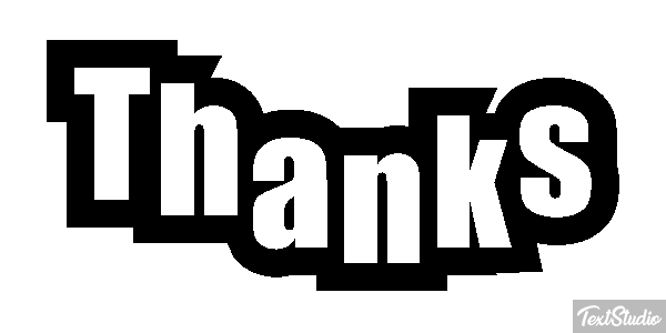 Thanks Efekt tekstowy