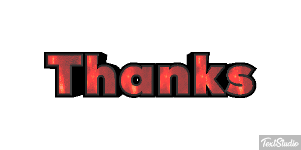 Thanks Efekt tekstowy