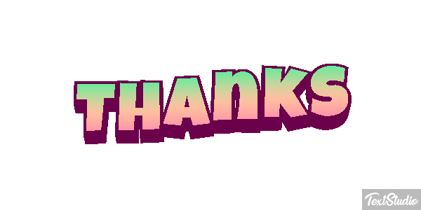 Thanks Efekt tekstowy