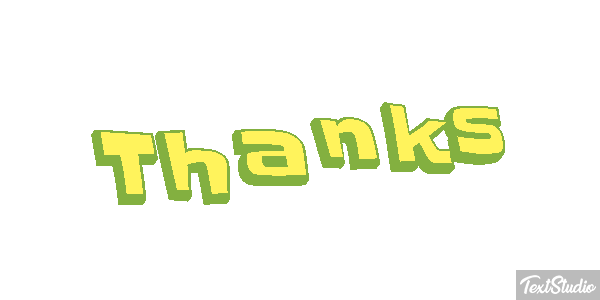 Thanks Efekt tekstowy