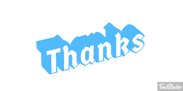 Thanks Efekt tekstowy