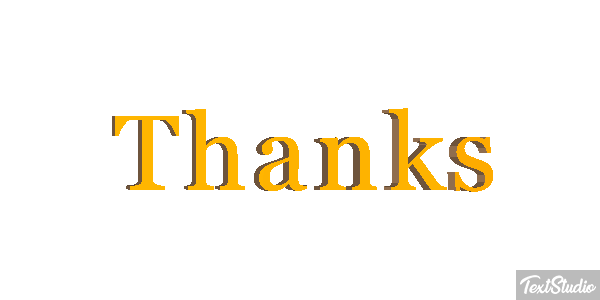 Thanks Efekt tekstowy