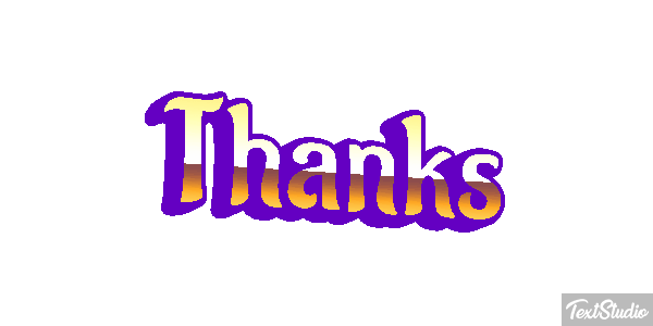 Thanks Efekt tekstowy