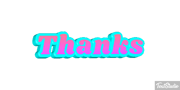 Thanks Efekt tekstowy