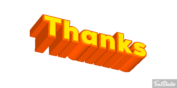 Thanks Efekt tekstowy