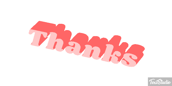 Thanks Efekt tekstowy