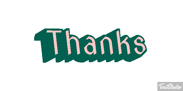 Thanks Efekt tekstowy