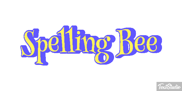 Spelling Bee Efeito do texto