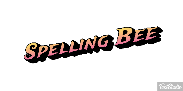 Spelling Bee Efeito do texto