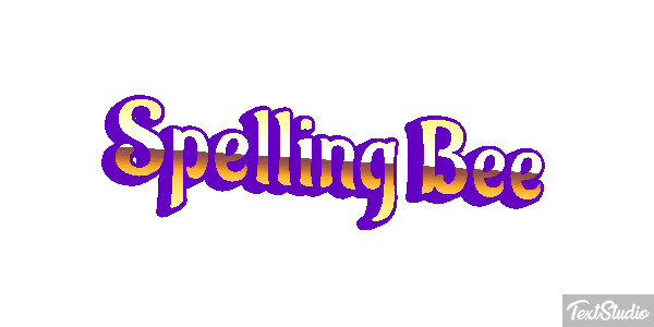 Spelling Bee Efeito do texto