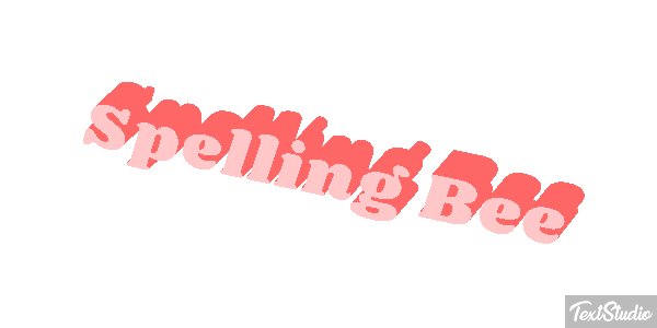 Spelling Bee Efeito do texto