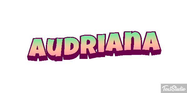 Audriana Text effect