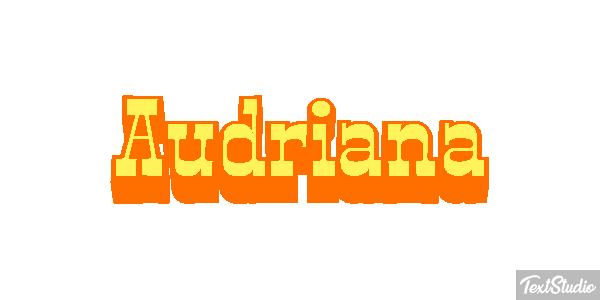 Audriana Text effect