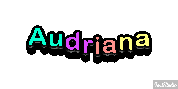 Audriana Text effect