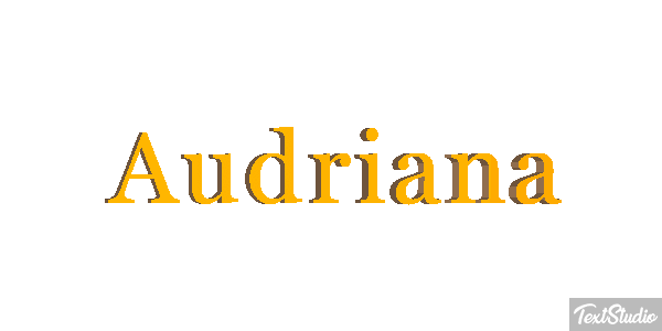 Audriana Text effect