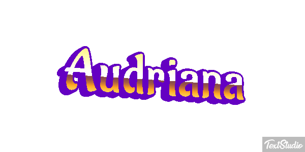 Audriana Text effect