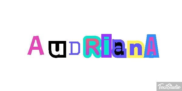 Audriana Text effect