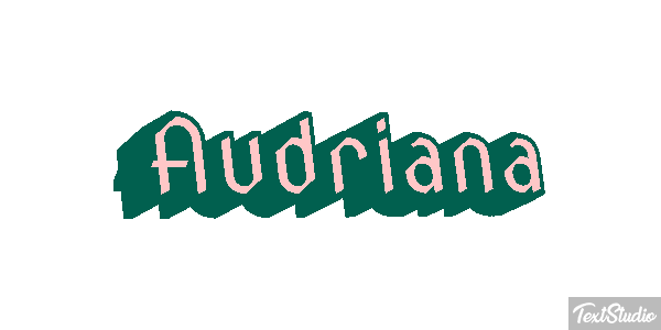 Audriana Text effect