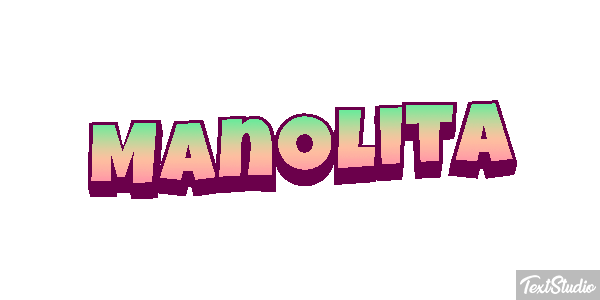 Manolita Efecto de texto
