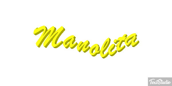 Manolita Efecto de texto