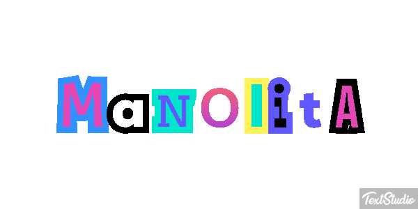Manolita Efecto de texto