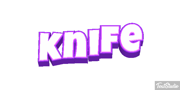 Knife Texteffekt
