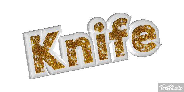 Knife Texteffekt