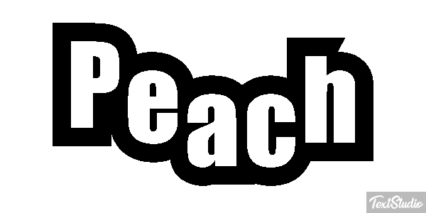 Peach Текстовый эффект