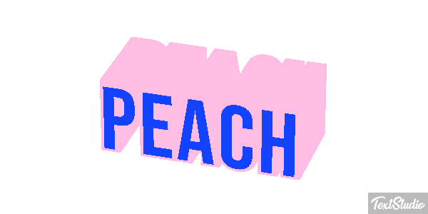 Peach Текстовый эффект