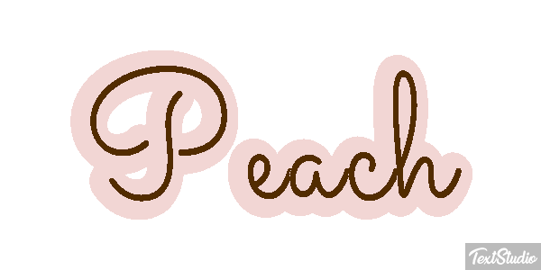 Peach Текстовый эффект