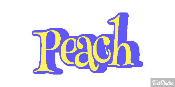 Peach Текстовый эффект