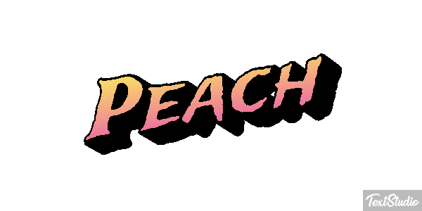 Peach Текстовый эффект