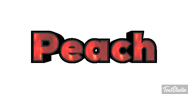 Peach Текстовый эффект