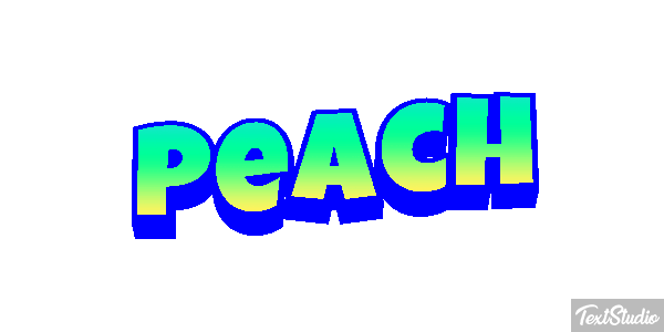 Peach Текстовый эффект
