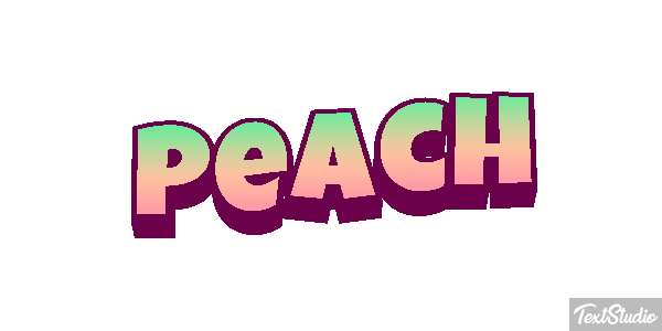 Peach Текстовый эффект