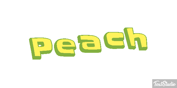 Peach Текстовый эффект