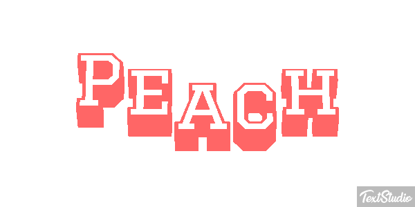 Peach Текстовый эффект