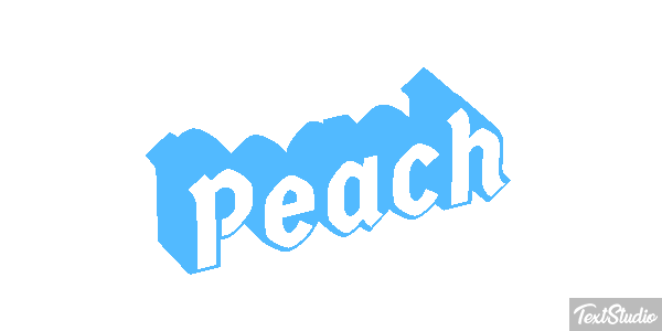 Peach Текстовый эффект