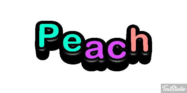Peach Текстовый эффект