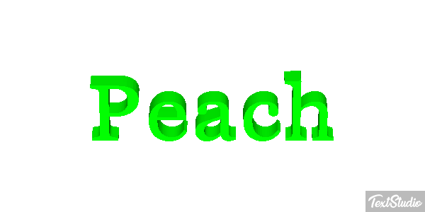 Peach Текстовый эффект