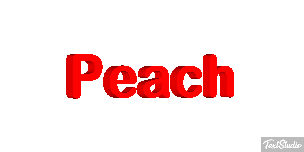 Peach Текстовый эффект