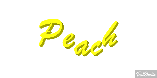 Peach Текстовый эффект