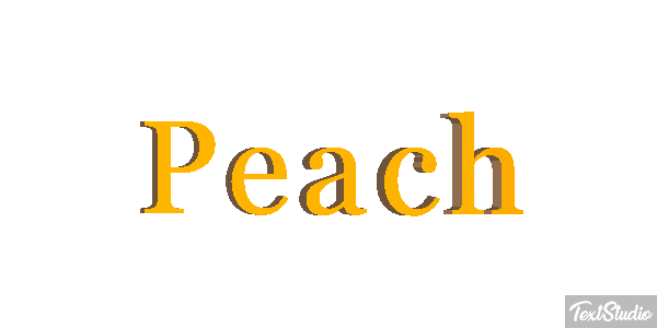 Peach Текстовый эффект
