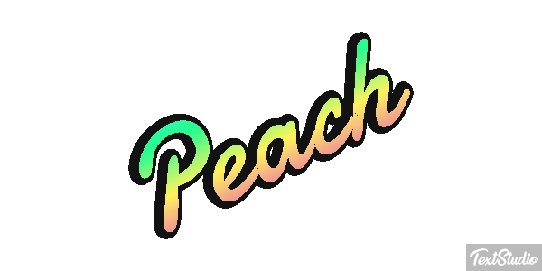 Peach Текстовый эффект