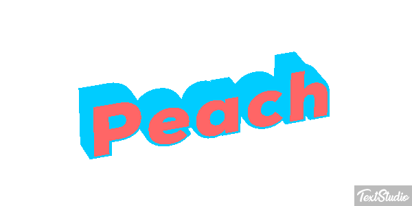 Peach Текстовый эффект