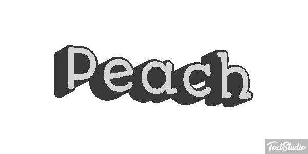 Peach Текстовый эффект