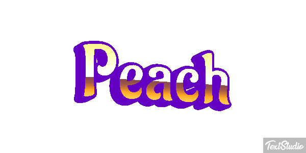 Peach Текстовый эффект