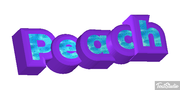 Peach Текстовый эффект