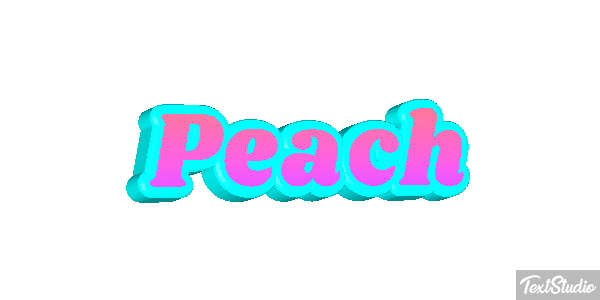 Peach Текстовый эффект