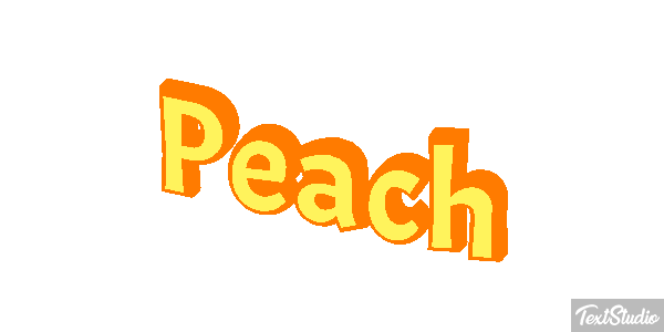 Peach Текстовый эффект
